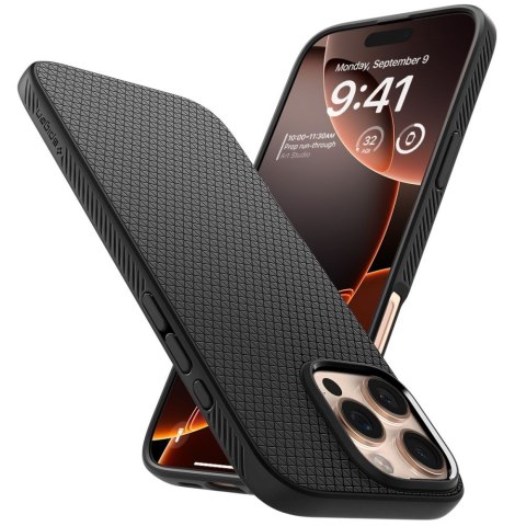 Etui case na iPhone 16 Pro Liquid Air - czarne Etui case na iPhone 16 Pro Liquid Air - czarne
