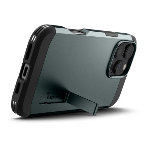 Etui case na iPhone 16 Pro z podstawką Tough Armor MagSafe - zielone Etui case na iPhone 16 Pro z podstawką Tough Armor MagSafe - zielone