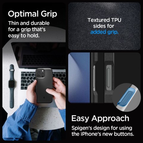 Etui na iPhone 16 Pro Max Core Armor - czarny mat Etui na iPhone 16 Pro Max Core Armor - czarny mat