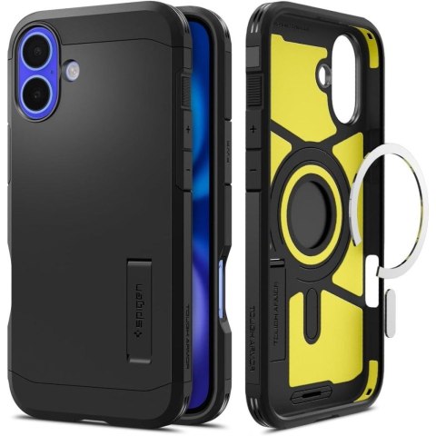 Etui ochronne na iPhone 16 Plus z podstawką Tough Armor MagSafe - czarne