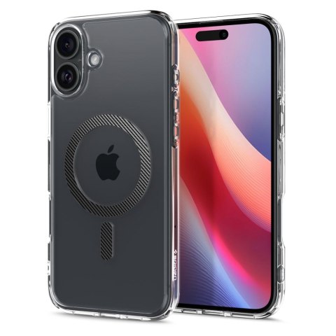 Etui ochronne na iPhone 16 Ultra Hybrid MagSafe Carbon Fiber - przezroczysto szare Etui ochronne na iPhone 16 Ultra Hybrid MagSafe Carbon Fiber - przezroczysto szare