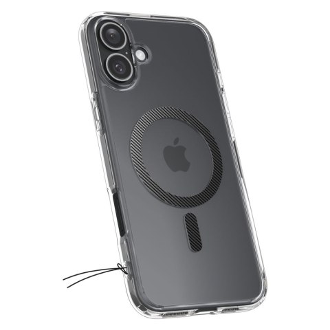 Etui ochronne na iPhone 16 Ultra Hybrid MagSafe Carbon Fiber - przezroczysto szare Etui ochronne na iPhone 16 Ultra Hybrid MagSafe Carbon Fiber - przezroczysto szare