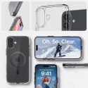 Etui ochronne na iPhone 16 Ultra Hybrid MagSafe Carbon Fiber - przezroczysto szare