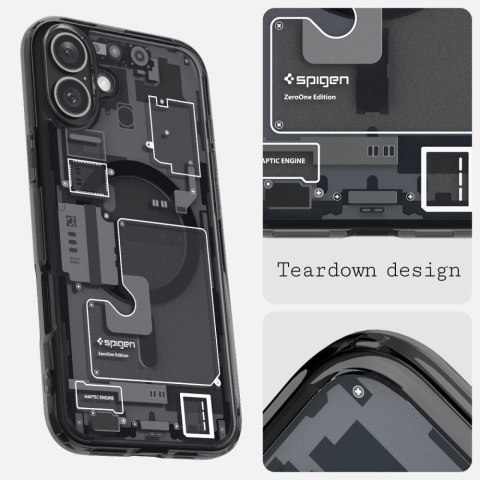 Etui ochronne na iPhone 16 Ultra Hybrid MagSafe Zero One - ciemnoszare Etui ochronne na iPhone 16 Ultra Hybrid MagSafe Zero One - ciemnoszare