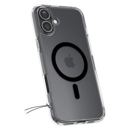 Etui plecki na iPhone 16 Plus Ultra Hybrid Mag z MagSafe - przezroczyste czarne