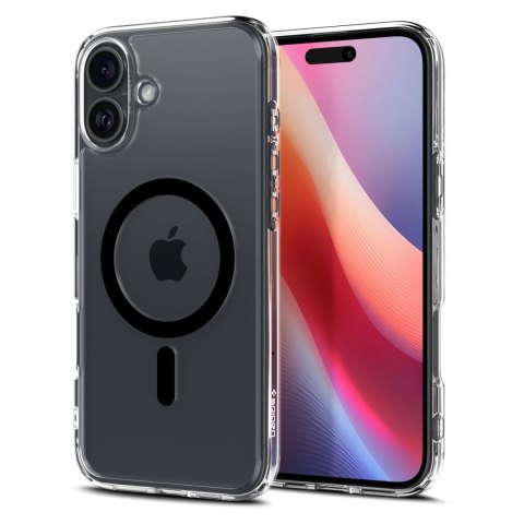 Etui plecki na iPhone 16 Plus Ultra Hybrid Mag z MagSafe - przezroczyste czarne Etui plecki na iPhone 16 Plus Ultra Hybrid Mag z MagSafe - przezroczyste czarne