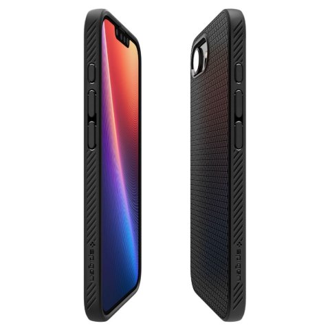 Etui plecki na iPhone 16e Liquid Air Mag MagSafe - czarny mat Etui plecki na iPhone 16e Liquid Air Mag MagSafe - czarny mat