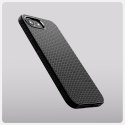 Etui plecki na iPhone 16e Liquid Air Mag MagSafe - czarny mat