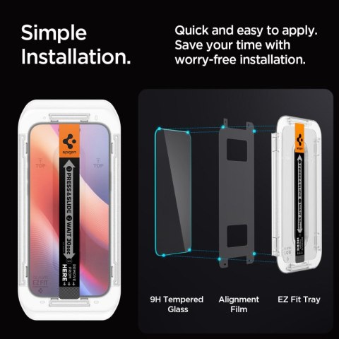 Szkło hartowane na iPhone 16 Pro Glas.tR EZ Fit - 2 szt. Szkło hartowane na iPhone 16 Pro Glas.tR EZ Fit - 2 szt.