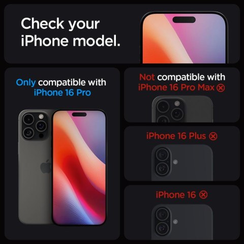 Szkło hartowane na iPhone 16 Pro Glas.tR EZ Fit - 2 szt. Szkło hartowane na iPhone 16 Pro Glas.tR EZ Fit - 2 szt.