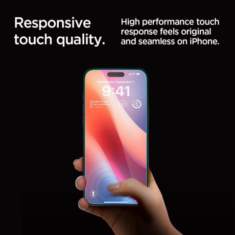 Szkło hartowane prywatyzujące z ramką montażową na iPhone 16 Pro Max - 2 szt. Szkło hartowane prywatyzujące z ramką montażową na iPhone 16 Pro Max - 2 szt.