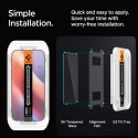 Szkło hartowane prywatyzujące z ramką montażową na iPhone 16 Pro Max - 2 szt.