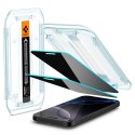 Szkło hartowane prywatyzujące z ramką montażową na iPhone 16 Pro Max - 2 szt.