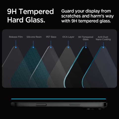 Szkło hartowane prywatyzujące z ramką montażową na iPhone 16 Pro Max - 2 szt. Szkło hartowane prywatyzujące z ramką montażową na iPhone 16 Pro Max - 2 szt.