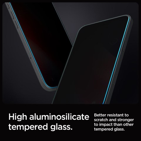 Szkło hartowane prywatyzujące z ramką montażową na iPhone 16 Pro Max - 2 szt. Szkło hartowane prywatyzujące z ramką montażową na iPhone 16 Pro Max - 2 szt.