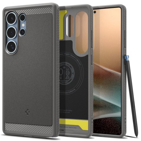 Etui case na Samsung Galaxy S25 z MagSafe Rugged Armor Mag - szare Etui case na Samsung Galaxy S25 z MagSafe Rugged Armor Mag - szare