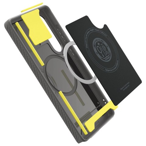 Etui case na Samsung Galaxy S25 z MagSafe Rugged Armor Mag - szare Etui case na Samsung Galaxy S25 z MagSafe Rugged Armor Mag - szare