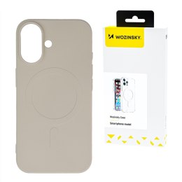 Etui na Samsung Galaxy S25 Liquid Silicone Case MagSafe - beżowe