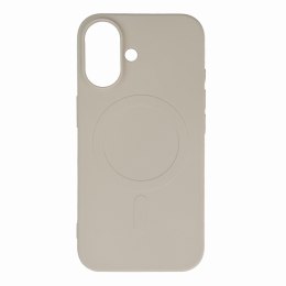 Etui na Samsung Galaxy S25 Liquid Silicone Case MagSafe - beżowe