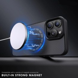 Etui ochronne na Samsung Galaxy S25+ Carbon Fibre Case z MagSafe - brązowe