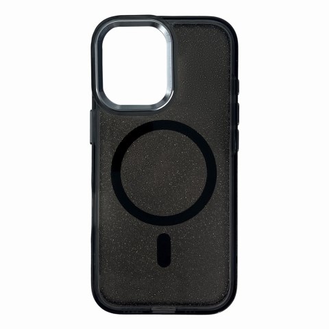 Etui ochronne na Samsung Galaxy S25 Glitter Case z Mag Safe - czarne z brokatem Etui ochronne na Samsung Galaxy S25 Glitter Case z Mag Safe - czarne z brokatem