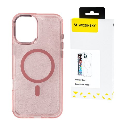 Etui ochronne na Samsung Galaxy S25 Glitter Case z Mag Safe - różowe z brokatem Etui ochronne na Samsung Galaxy S25 Glitter Case z Mag Safe - różowe z brokatem