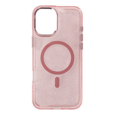 Etui ochronne na Samsung Galaxy S25 Glitter Case z Mag Safe - różowe z brokatem Etui ochronne na Samsung Galaxy S25 Glitter Case z Mag Safe - różowe z brokatem