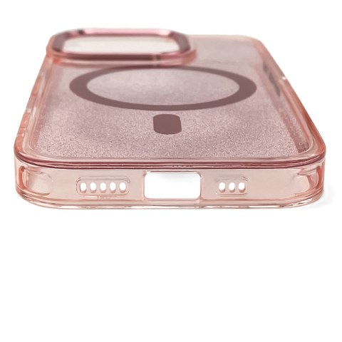 Etui ochronne na Samsung Galaxy S25 Glitter Case z Mag Safe - różowe z brokatem Etui ochronne na Samsung Galaxy S25 Glitter Case z Mag Safe - różowe z brokatem