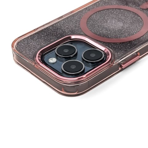Etui ochronne na Samsung Galaxy S25 Glitter Case z Mag Safe - różowe z brokatem Etui ochronne na Samsung Galaxy S25 Glitter Case z Mag Safe - różowe z brokatem
