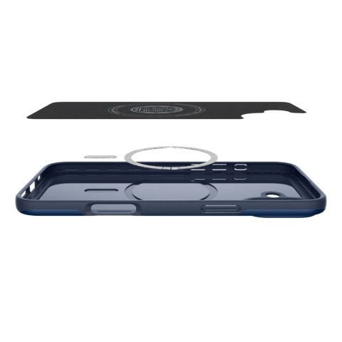 Etui ochronne na iPhone 16 Thin Fit Magsafe - niebieskie Etui ochronne na iPhone 16 Thin Fit Magsafe - niebieskie
