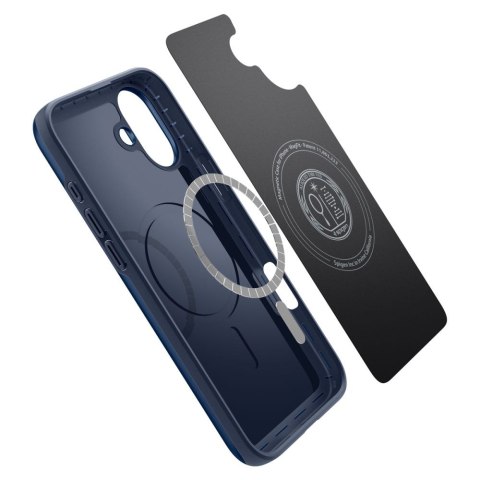 Etui ochronne na iPhone 16 Thin Fit Magsafe - niebieskie Etui ochronne na iPhone 16 Thin Fit Magsafe - niebieskie