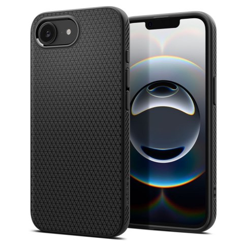 Etui ochronne na iPhone 16e Spigen Liquid Air - czarny mat Etui ochronne na iPhone 16e Spigen Liquid Air - czarny mat
