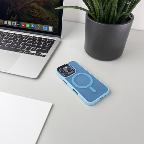 Etui plecki na Samsung Galaxy S25 Fashion Case MagSafe - niebieskie Etui plecki na Samsung Galaxy S25 Fashion Case MagSafe - niebieskie