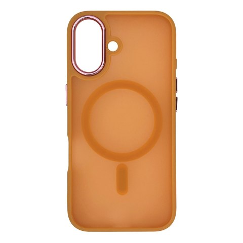 Etui plecki na Samsung Galaxy S25 Fashion Case MagSafe - pomarańczowe Etui plecki na Samsung Galaxy S25 Fashion Case MagSafe - pomarańczowe