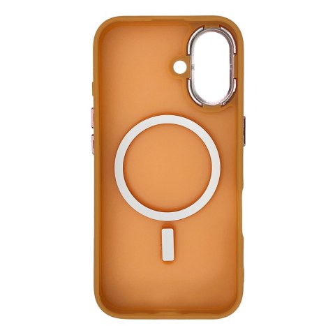 Etui plecki na Samsung Galaxy S25 Fashion Case MagSafe - pomarańczowe Etui plecki na Samsung Galaxy S25 Fashion Case MagSafe - pomarańczowe