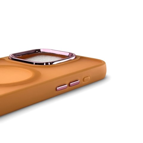 Etui plecki na Samsung Galaxy S25 Fashion Case MagSafe - pomarańczowe Etui plecki na Samsung Galaxy S25 Fashion Case MagSafe - pomarańczowe