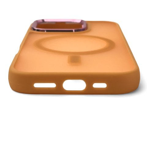 Etui plecki na Samsung Galaxy S25 Fashion Case MagSafe - pomarańczowe Etui plecki na Samsung Galaxy S25 Fashion Case MagSafe - pomarańczowe