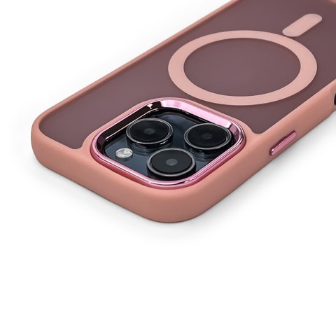 Etui plecki na Samsung Galaxy S25 Fashion Case MagSafe - różowe Etui plecki na Samsung Galaxy S25 Fashion Case MagSafe - różowe