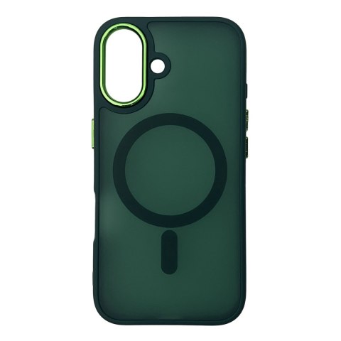 Etui plecki na Samsung Galaxy S25 Fashion Case MagSafe - zielone Etui plecki na Samsung Galaxy S25 Fashion Case MagSafe - zielone
