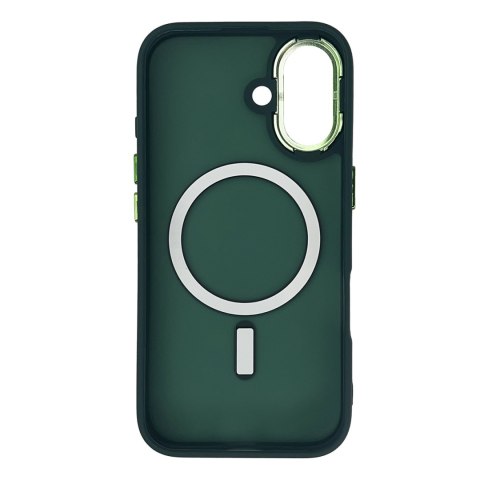 Etui plecki na Samsung Galaxy S25 Fashion Case MagSafe - zielone Etui plecki na Samsung Galaxy S25 Fashion Case MagSafe - zielone