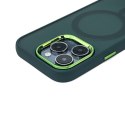 Etui plecki na Samsung Galaxy S25 Fashion Case MagSafe - zielone