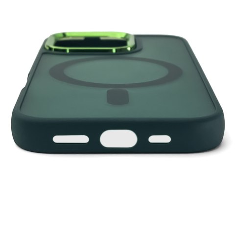 Etui plecki na Samsung Galaxy S25 Fashion Case MagSafe - zielone Etui plecki na Samsung Galaxy S25 Fashion Case MagSafe - zielone