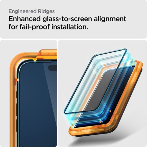 Szkło hartowane ochronne na iPhone 15 Plus ALM Glass FC - czarne 2 szt. Szkło hartowane ochronne na iPhone 15 Plus ALM Glass FC - czarne 2 szt.