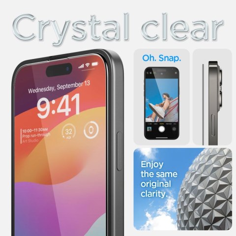 Szkło hartowane ochronne na iPhone 15 Plus Glas.tR EZ Fit FC - czarne Szkło hartowane ochronne na iPhone 15 Plus Glas.tR EZ Fit FC - czarne