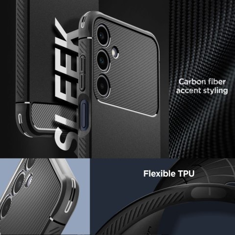 Etui case na Samsung Galaxy A25 5G Rugged Armor - czarny mat Etui case na Samsung Galaxy A25 5G Rugged Armor - czarny mat
