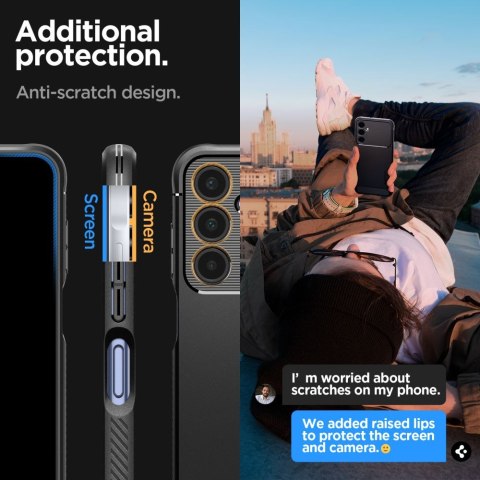 Etui case na Samsung Galaxy A25 5G Rugged Armor - czarny mat Etui case na Samsung Galaxy A25 5G Rugged Armor - czarny mat