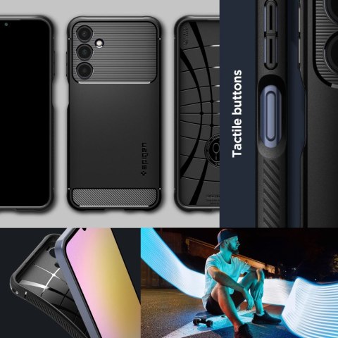 Etui case na Samsung Galaxy A25 5G Rugged Armor - czarny mat Etui case na Samsung Galaxy A25 5G Rugged Armor - czarny mat