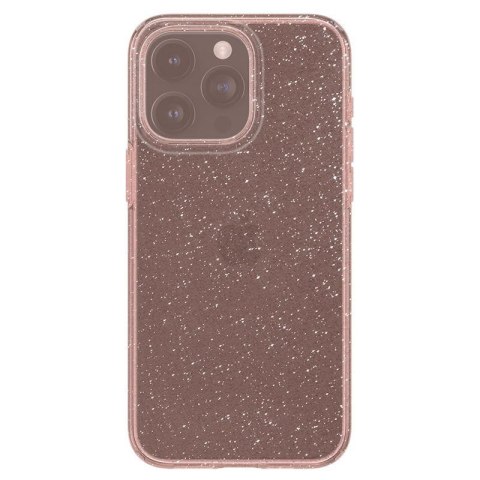 Etui case na iPhone 15 Pro Liquid Crystal Glitter - różowo przezroczyste Etui case na iPhone 15 Pro Liquid Crystal Glitter - różowo przezroczyste