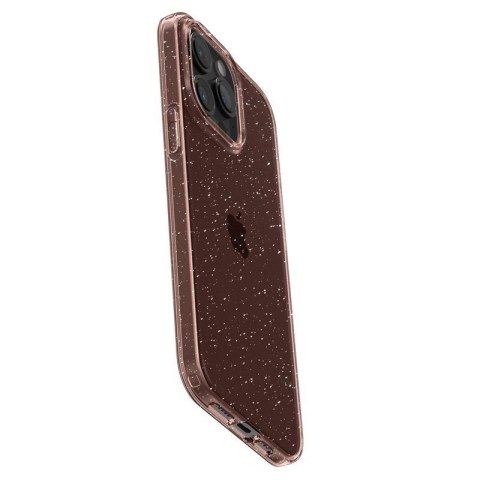 Etui case na iPhone 15 Pro Liquid Crystal Glitter - różowo przezroczyste Etui case na iPhone 15 Pro Liquid Crystal Glitter - różowo przezroczyste