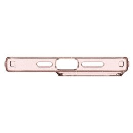 Etui case na iPhone 15 Pro Max Liquid Crystal Glitter - różowo przezroczyste